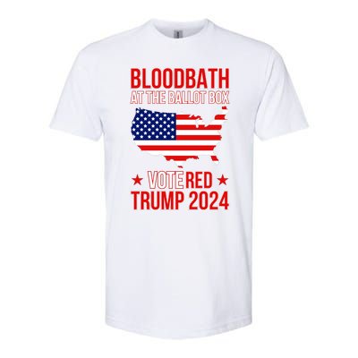 Trump Bloodbath At The Ballot Box 2024 Vote Red Softstyle CVC T-Shirt