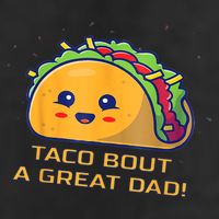 Taco Bout A Great Dad! Funny Dad Joke Golf Towel