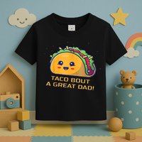 Taco Bout A Great Dad! Funny Dad Joke Toddler T-Shirt