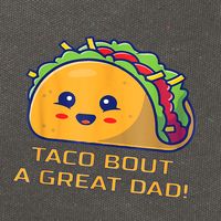 Taco Bout A Great Dad! Funny Dad Joke Cotton Canvas Backpack