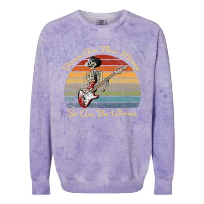 Their Bones Are Their Money I Think You Should Leave Colorblast Crewneck Sweatshirt