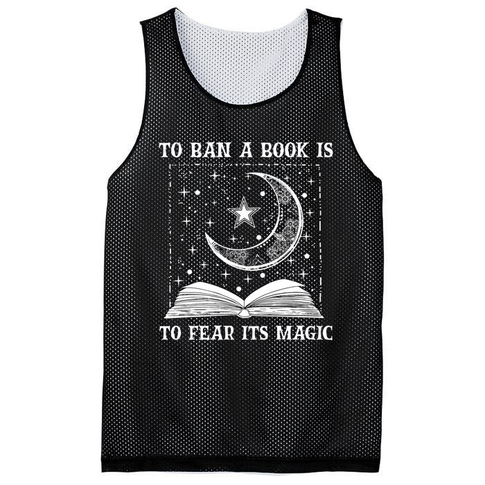 To Ban A Book Is To Fear Its Magic Mesh Reversible Basketball Jersey Tank