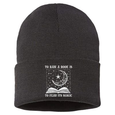 To Ban A Book Is To Fear Its Magic Sustainable Knit Beanie