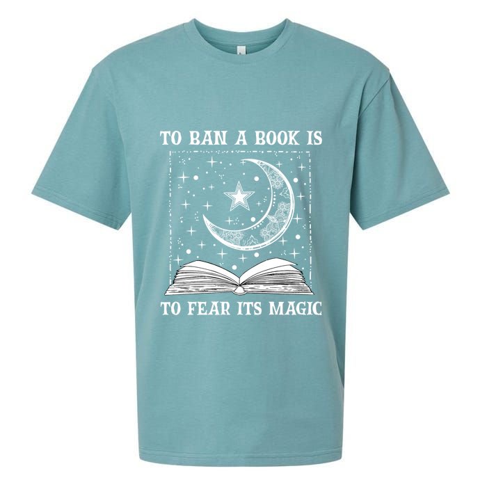 To Ban A Book Is To Fear Its Magic Sueded Cloud Jersey T-Shirt