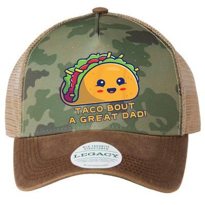 Taco Bout A Great Dad! Funny Dad Joke Legacy Tie Dye Trucker Hat
