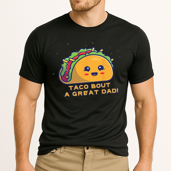 Taco Bout A Great Dad! Funny Dad Joke Cooling Performance Crew T-Shirt