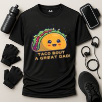 Taco Bout A Great Dad! Funny Dad Joke Cooling Performance Crew T-Shirt