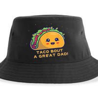 Taco Bout A Great Dad! Funny Dad Joke Sustainable Bucket Hat