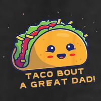 Taco Bout A Great Dad! Funny Dad Joke Golf Towel