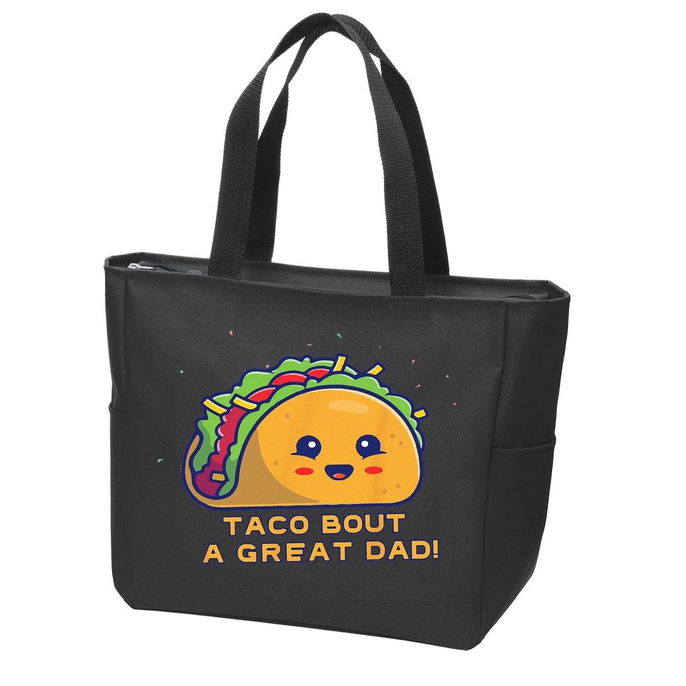 Taco Bout A Great Dad! Funny Dad Joke Zip Tote Bag