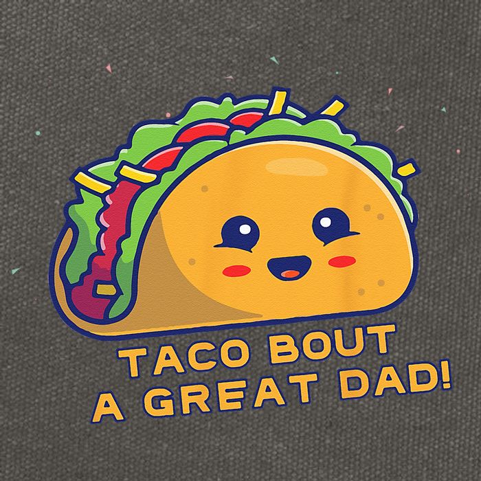 Taco Bout A Great Dad! Funny Dad Joke Cotton Canvas Backpack