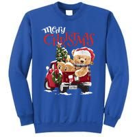 Teddy Bear And Christmas Tree In Red Truck Gift Sweatshirt