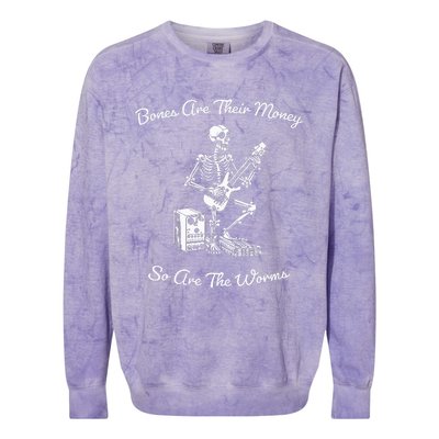 Their Bones Are Their Money I Think You Should Leave Funny Colorblast Crewneck Sweatshirt