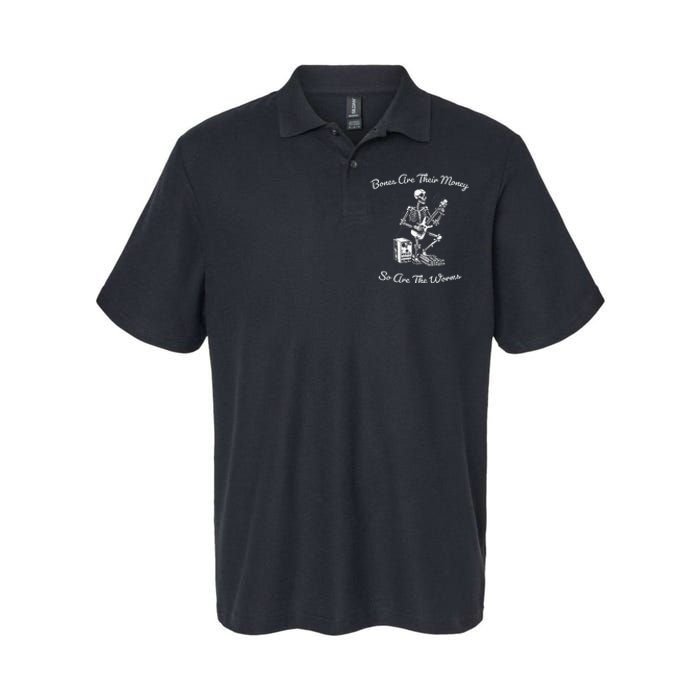 Their Bones Are Their Money I Think You Should Leave Funny Softstyle Adult Sport Polo