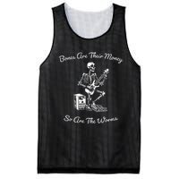 Their Bones Are Their Money I Think You Should Leave Funny Mesh Reversible Basketball Jersey Tank