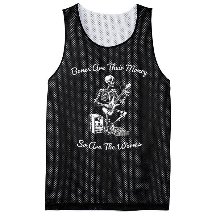 Their Bones Are Their Money I Think You Should Leave Funny Mesh Reversible Basketball Jersey Tank