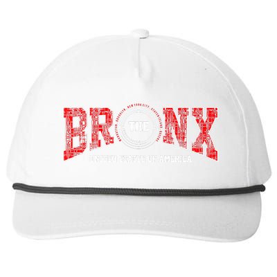 The Bronx Authentic Denim Snapback Five-Panel Rope Hat