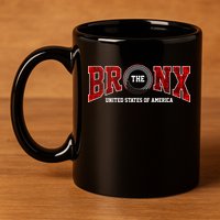 The Bronx Authentic Denim 11oz C Handle Ceramic Mug