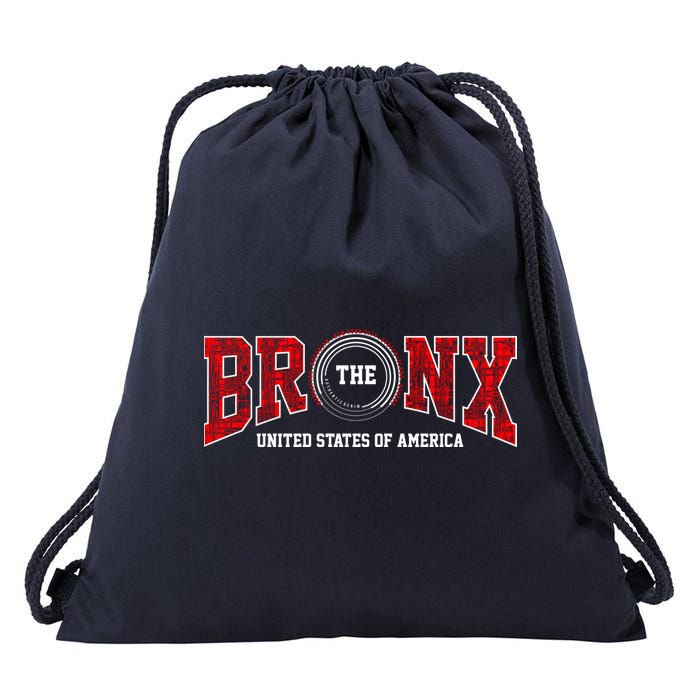 The Bronx Authentic Denim Drawstring Bag