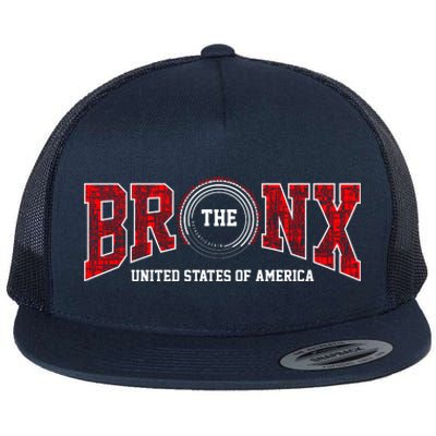 The Bronx Authentic Denim Flat Bill Trucker Hat