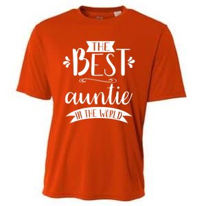 The Best Auntie In The World Best Auntie Ever Graphic Gift Cooling Performance Crew T-Shirt