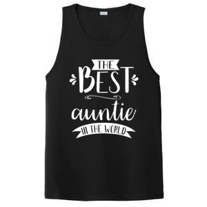 The Best Auntie In The World Best Auntie Ever Graphic Gift PosiCharge Competitor Tank