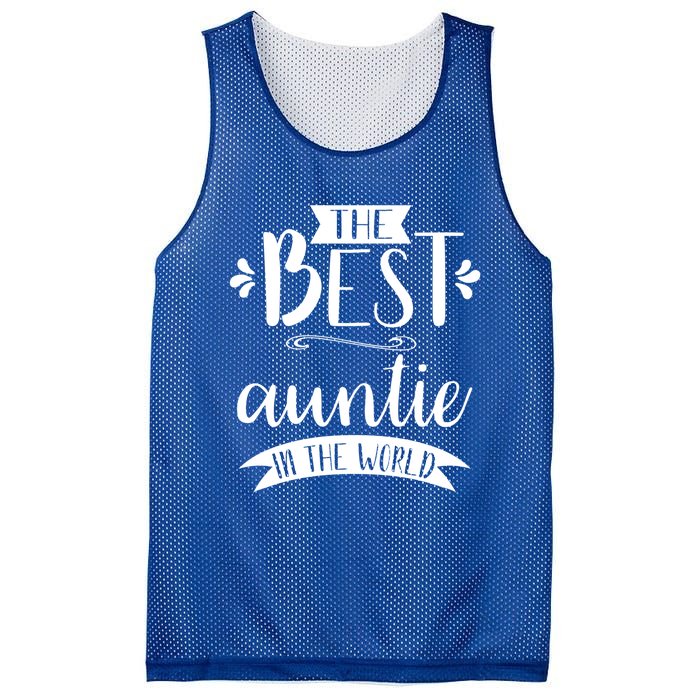 The Best Auntie In The World Best Auntie Ever Graphic Gift Mesh Reversible Basketball Jersey Tank