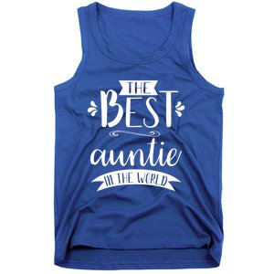 The Best Auntie In The World Best Auntie Ever Graphic Gift Tank Top