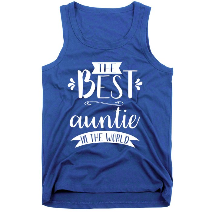 The Best Auntie In The World Best Auntie Ever Graphic Gift Tank Top