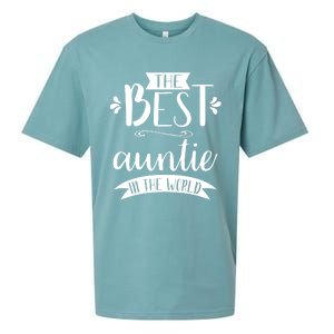 The Best Auntie In The World Best Auntie Ever Graphic Gift Sueded Cloud Jersey T-Shirt