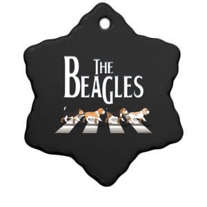 The Beagles Beagle Dog Funny For Beagle Lovers Meaningful Gift Ceramic Star Ornament