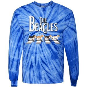 The Beagles Beagle Dog Funny For Beagle Lovers Meaningful Gift Tie-Dye Long Sleeve Shirt