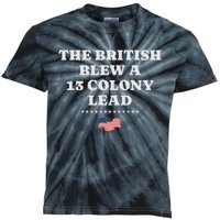 The British Blew It Funny 4th Of July Design Kids Tie-Dye T-Shirt