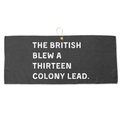 The British Blew A Thirteen Colony Lead Large Microfiber Waffle Golf Towel