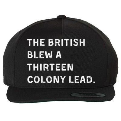 The British Blew A Thirteen Colony Lead Wool Snapback Cap