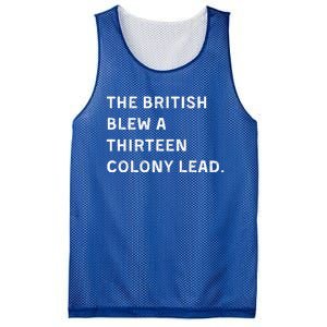 The British Blew A Thirteen Colony Lead Mesh Reversible Basketball Jersey Tank