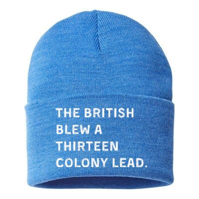 The British Blew A Thirteen Colony Lead Sustainable Knit Beanie