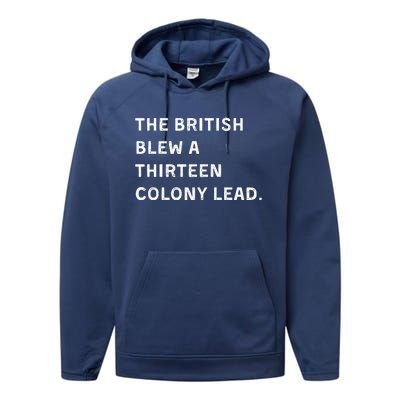 The British Blew A Thirteen Colony Lead Performance Fleece Hoodie