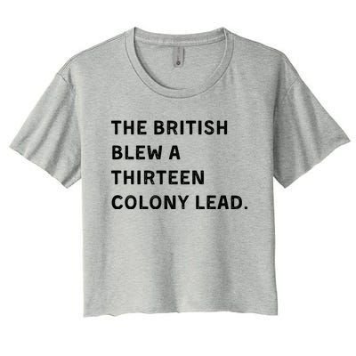 The British Blew A Thirteen Colony Lead Women's Crop Top Tee