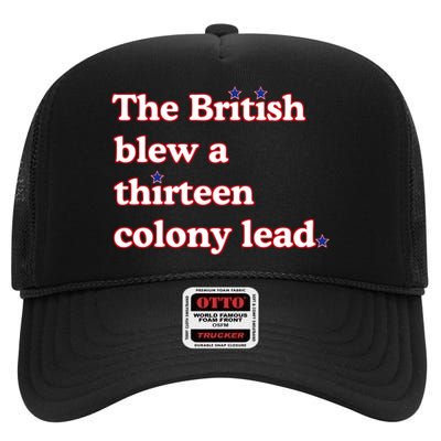 The British Blew A Thirteen Colony Lead High Crown Mesh Back Trucker Hat