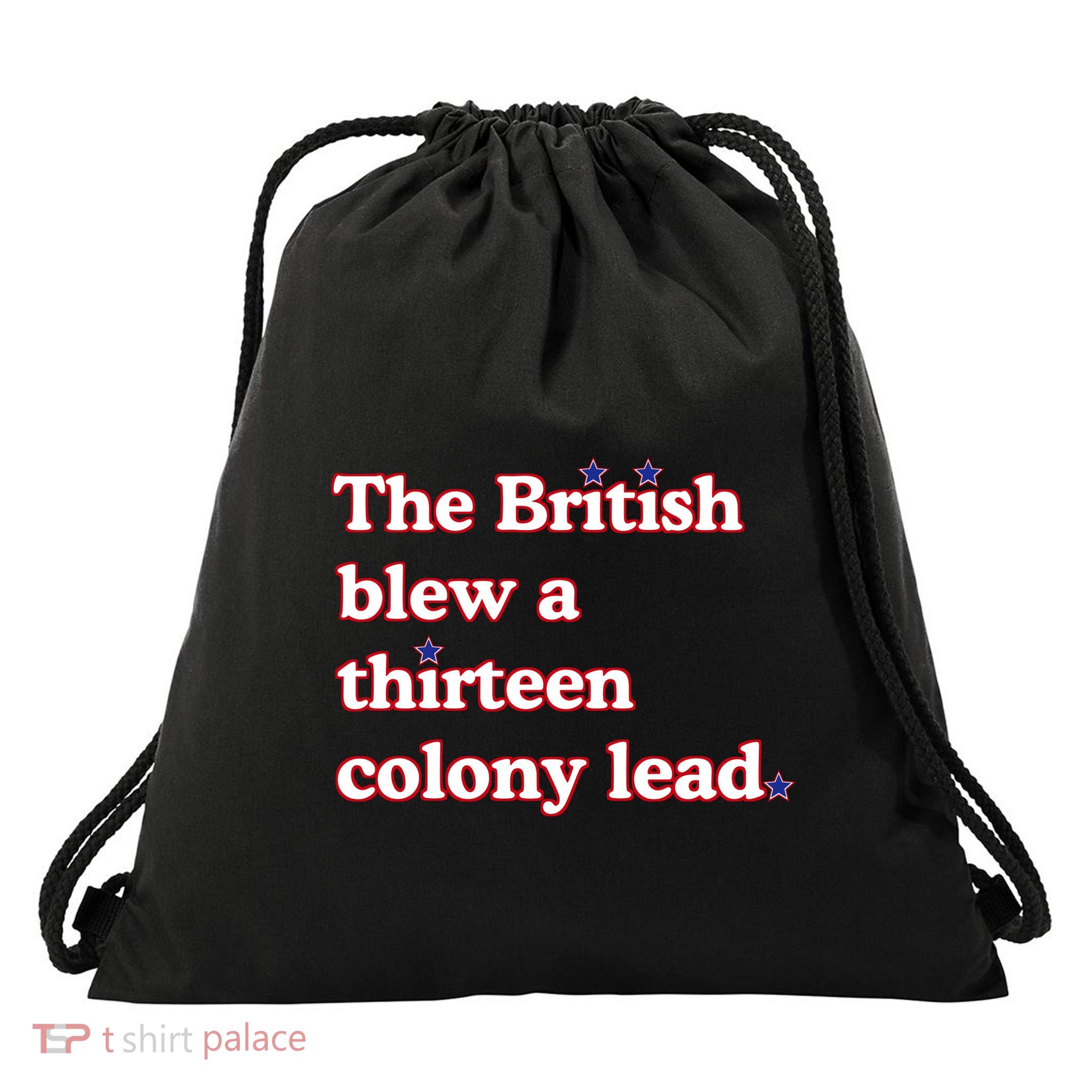 The British Blew A Thirteen Colony Lead Drawstring Bag