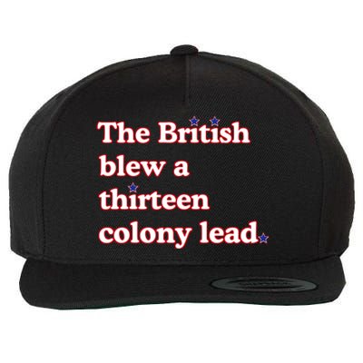 The British Blew A Thirteen Colony Lead Wool Snapback Cap