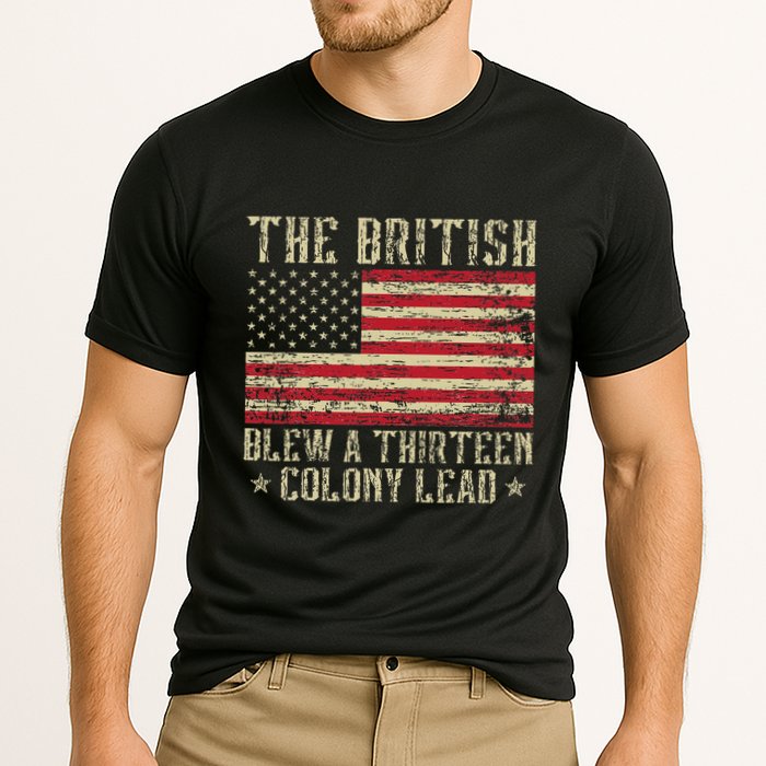 The British Blew A Thirteen Colony Lead 13 1776 4th Of July Cooling Performance Crew T-Shirt