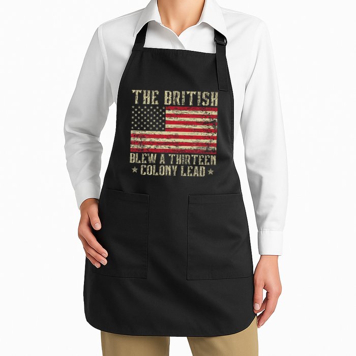 The British Blew A Thirteen Colony Lead 13 1776 4th Of July Apron