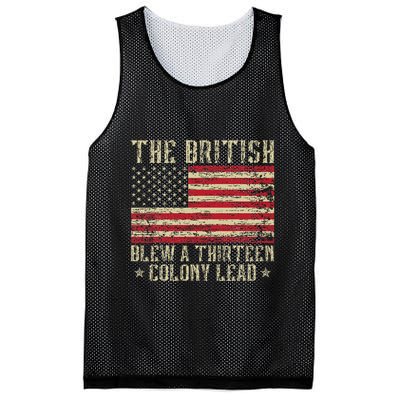 The British Blew A Thirteen Colony Lead 13 1776 4th Of July Mesh Reversible Basketball Jersey Tank