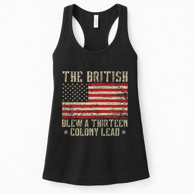 The British Blew A Thirteen Colony Lead 13 1776 4th Of July Womens Tank Top