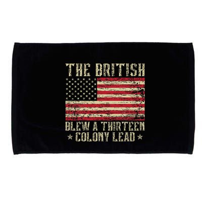 The British Blew A Thirteen Colony Lead 13 1776 4th Of July Microfiber Hand Towel