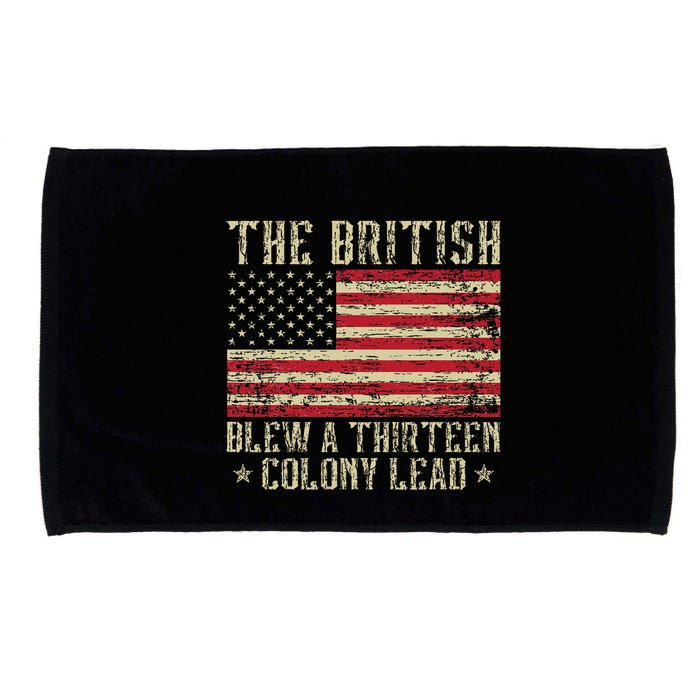 The British Blew A Thirteen Colony Lead 13 1776 4th Of July Microfiber Hand Towel