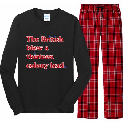 The British Blew A Thirteen Colony Lead Long Sleeve Pajama Set