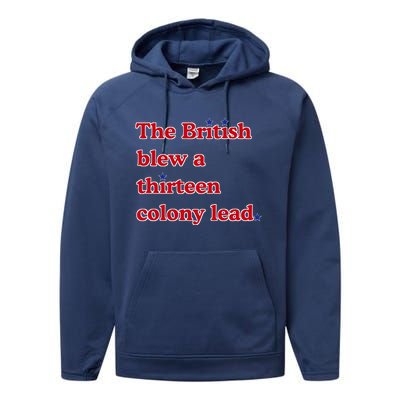 The British Blew A Thirteen Colony Lead Performance Fleece Hoodie